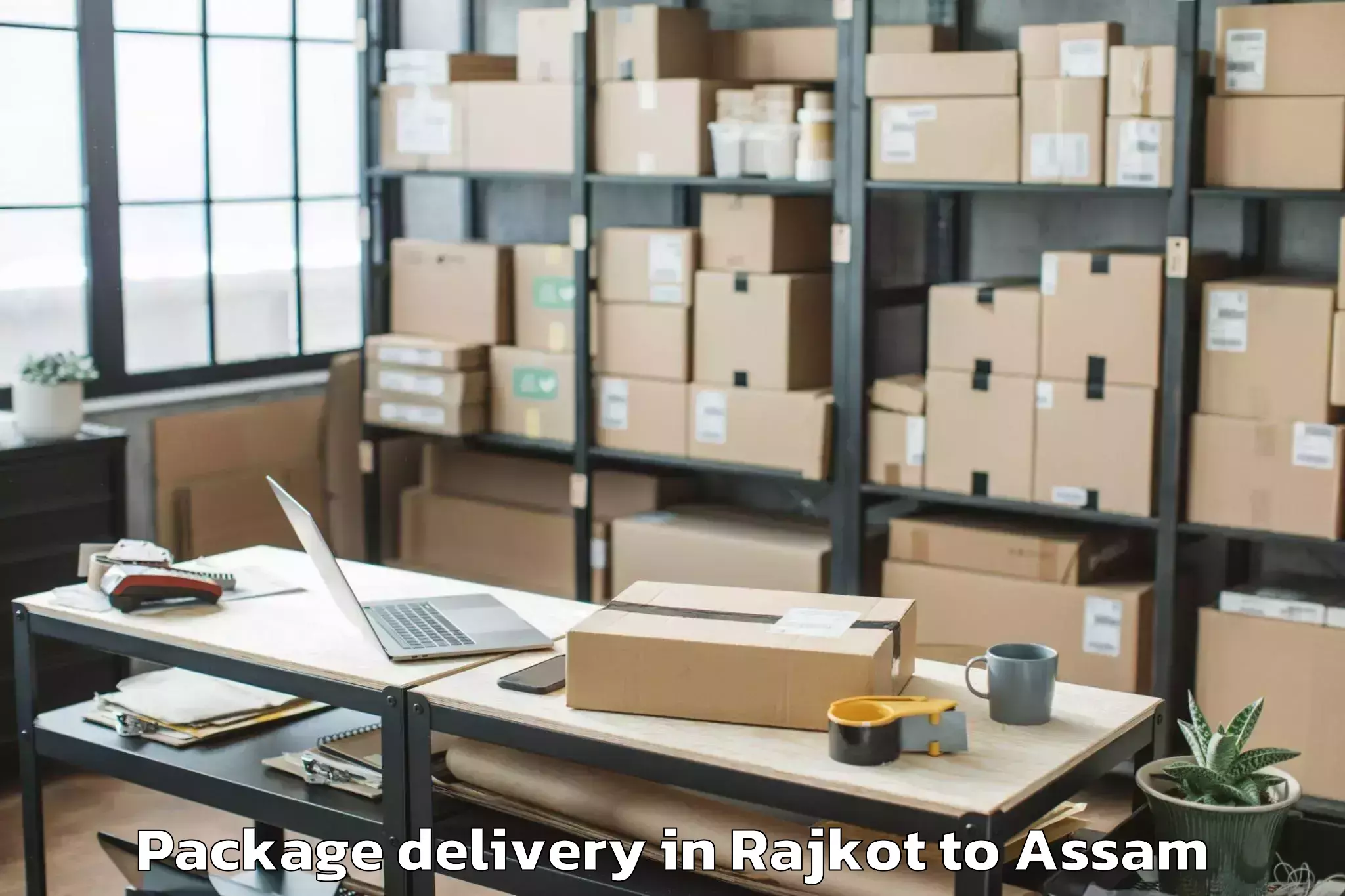 Reliable Rajkot to Fekamari Package Delivery